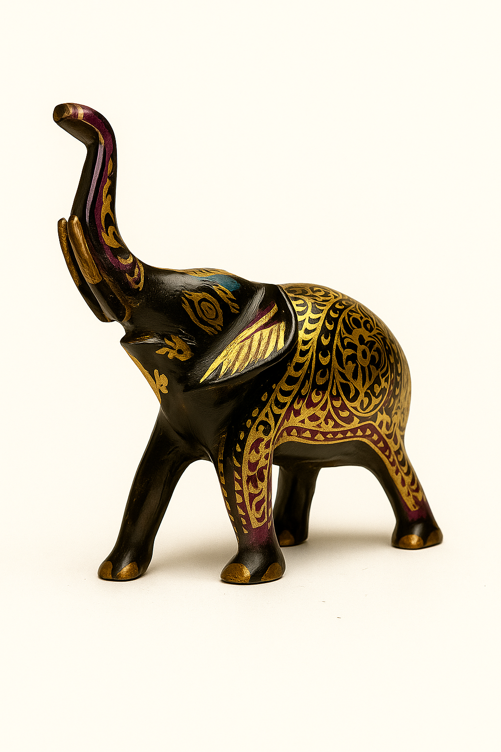 Royal Brass Elephant Figurine