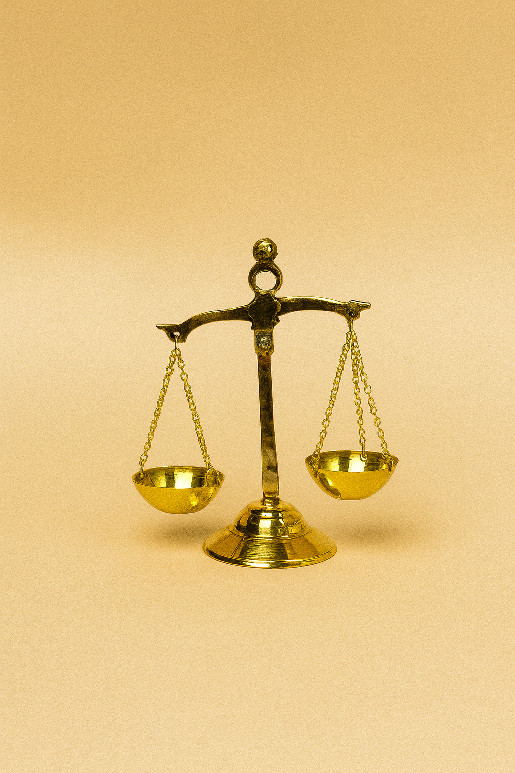 Elegant Brass Balance Scale