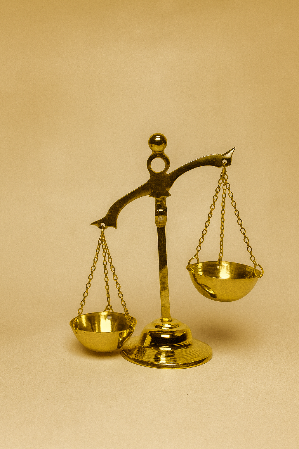 Elegant Brass Balance Scale