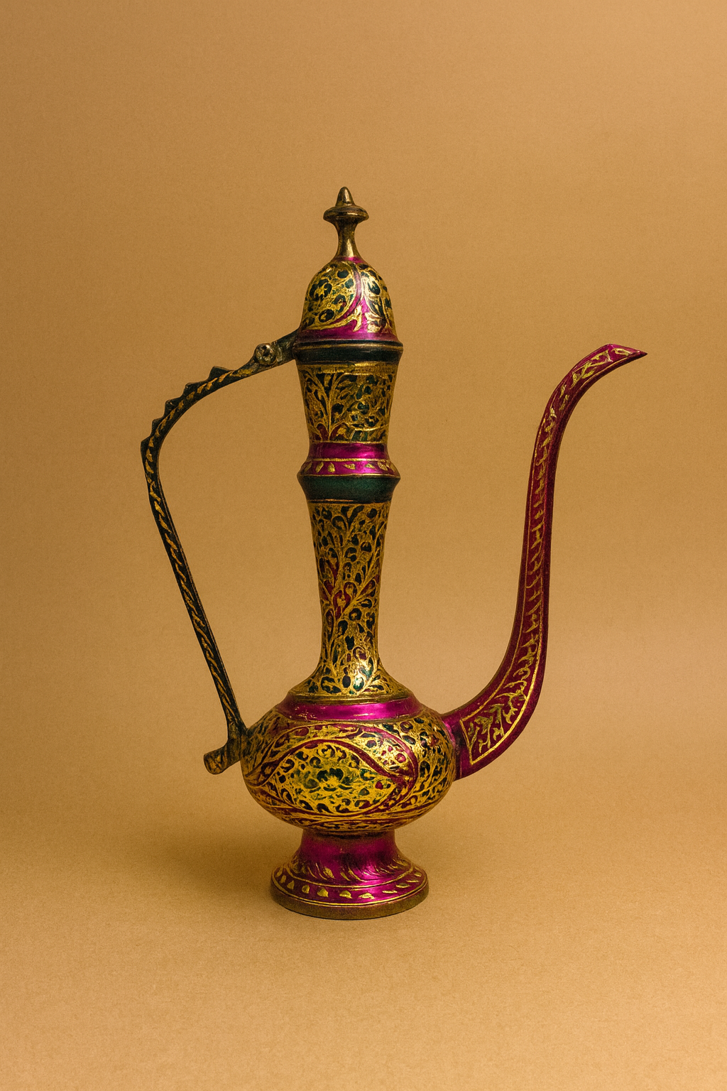 Regal Brass Persian Ewer