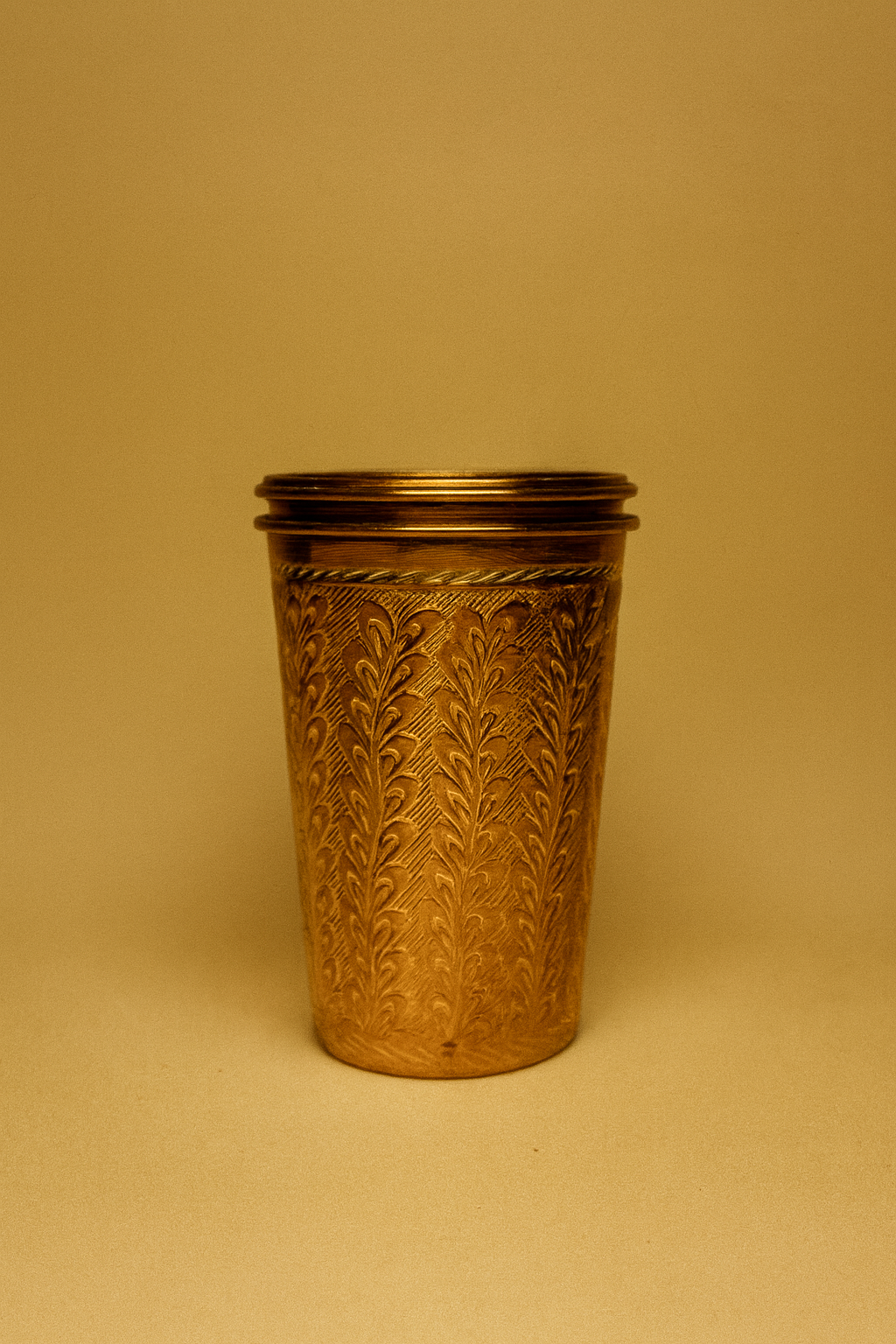 Hand-Engraved Copper Tumbler Trio (1 pc)