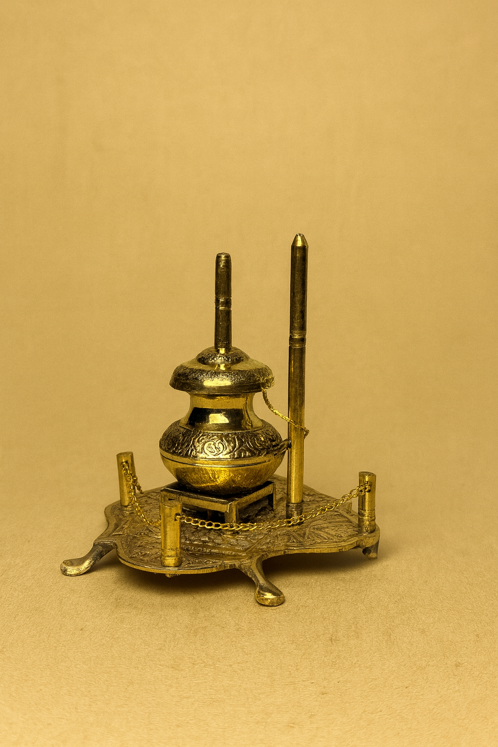 Antique Brass Miniature Kalash Decor Piece