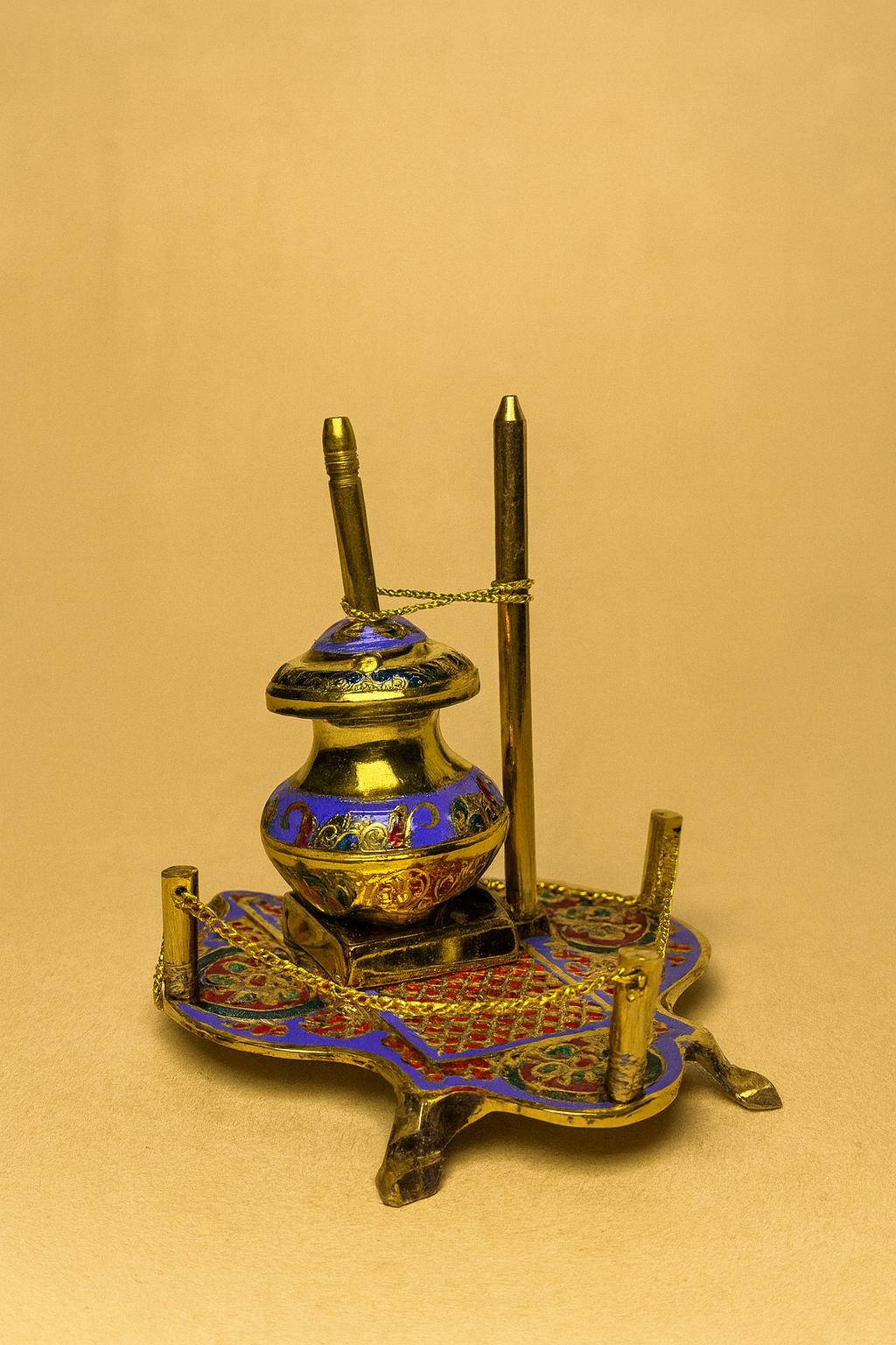 Antique Brass Miniature Kalash Decor Piece