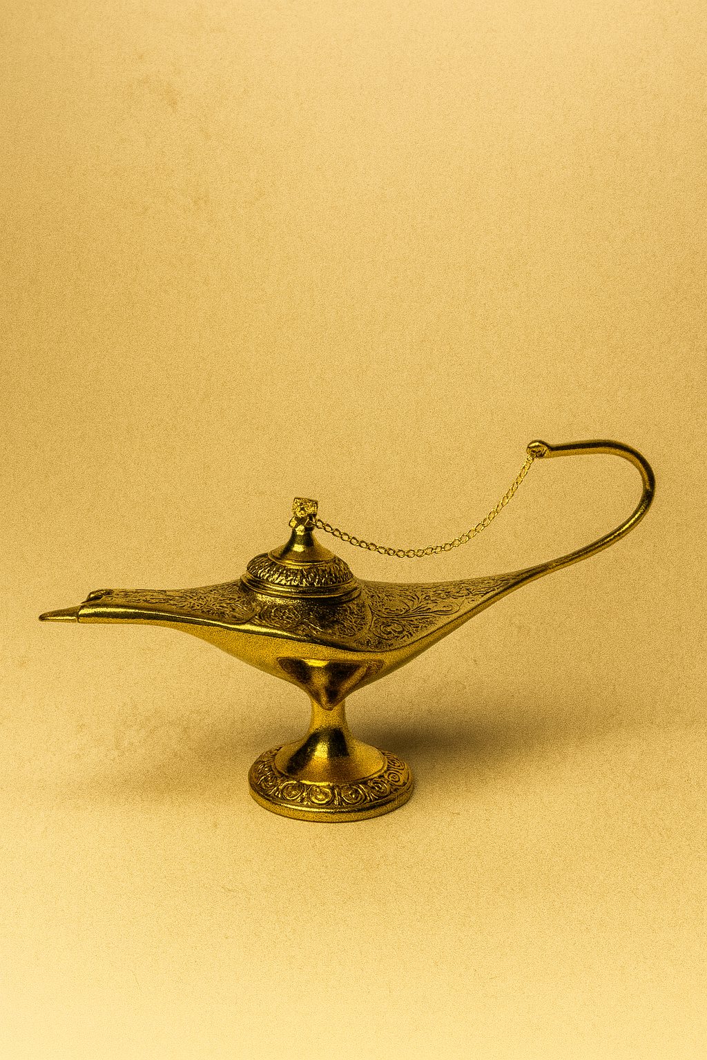 Colorful Brass Aladdin Lamp Showpiece