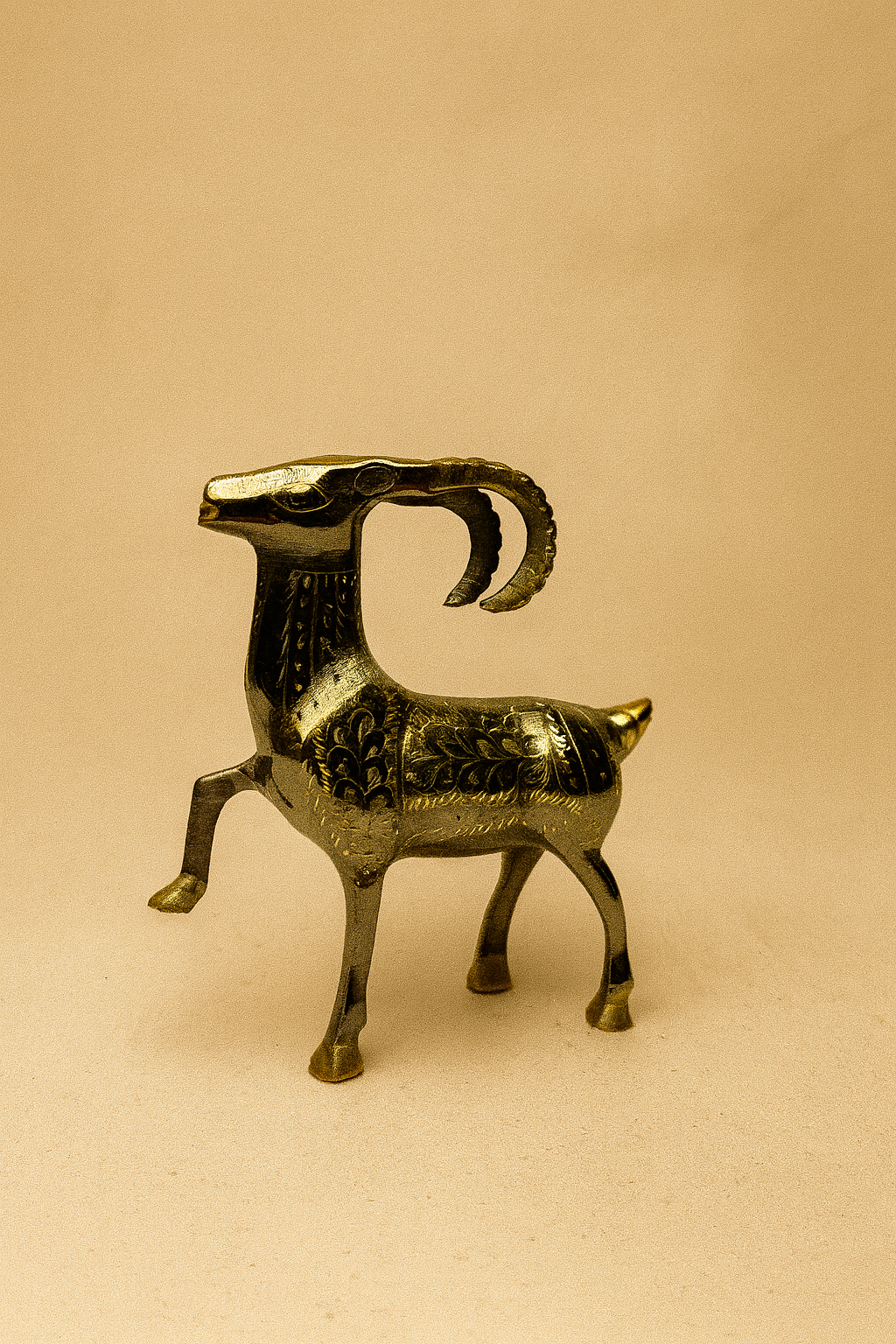 Regal Brass Mountain Markhor Figurine