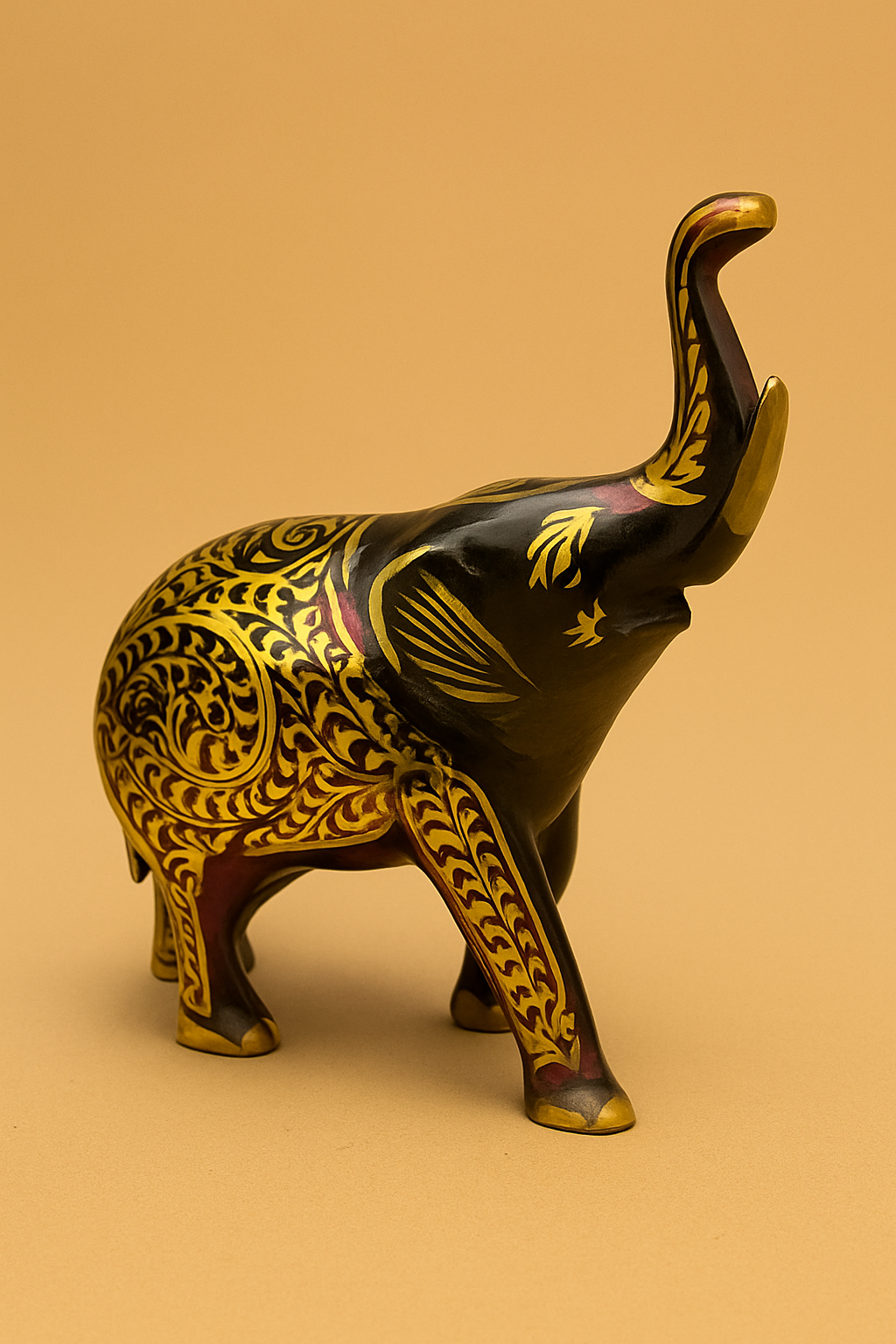 Royal Brass Elephant Figurine