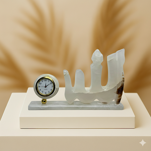 "Allah" table Clock marble