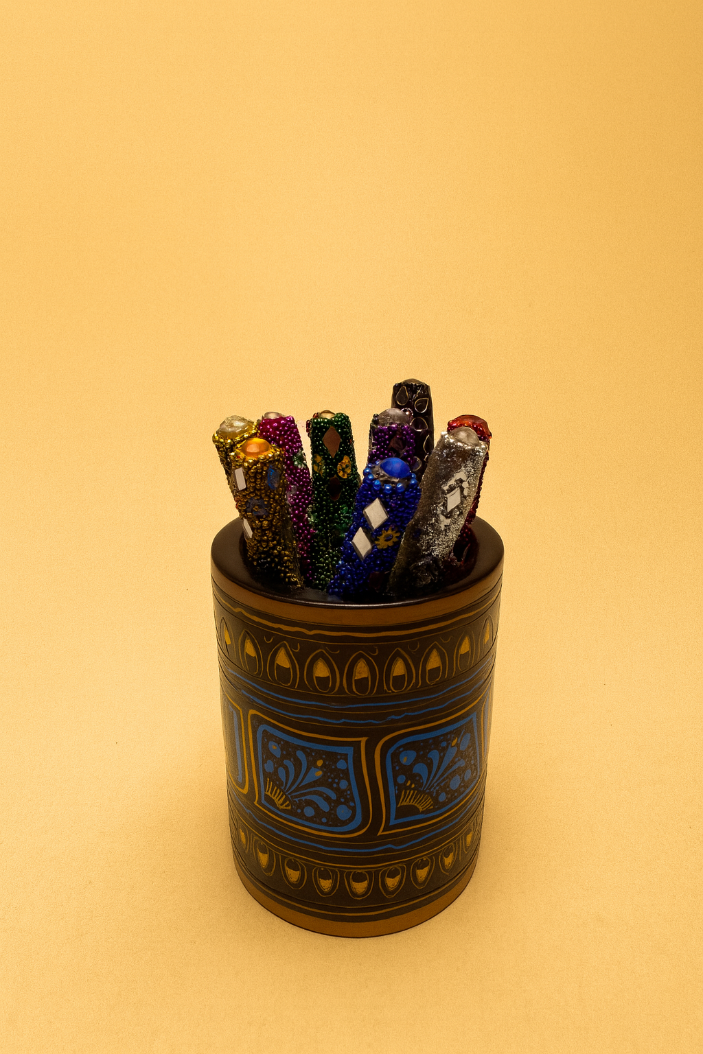 Handcrafted Beaded Ball Pen Set – 5 Colors