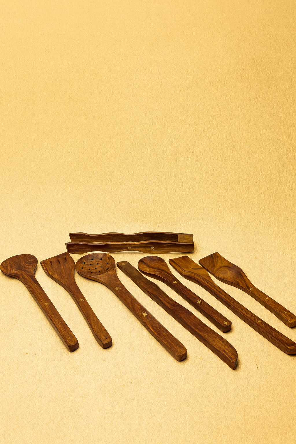 Handcrafted Wooden Kitchen Utensil Set – 7 Pieces