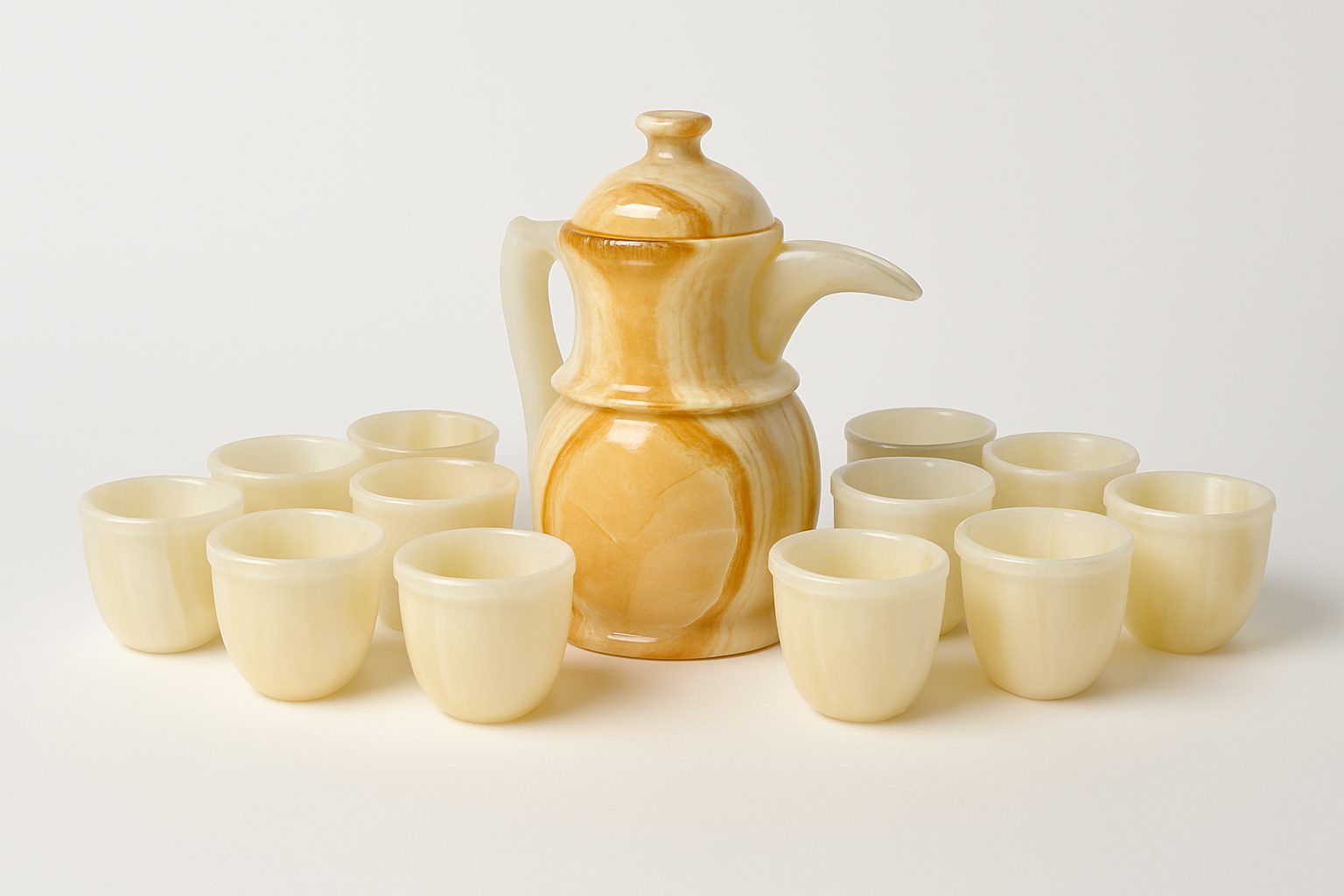 Onyx Arabian Coffee Set – 12 Cups