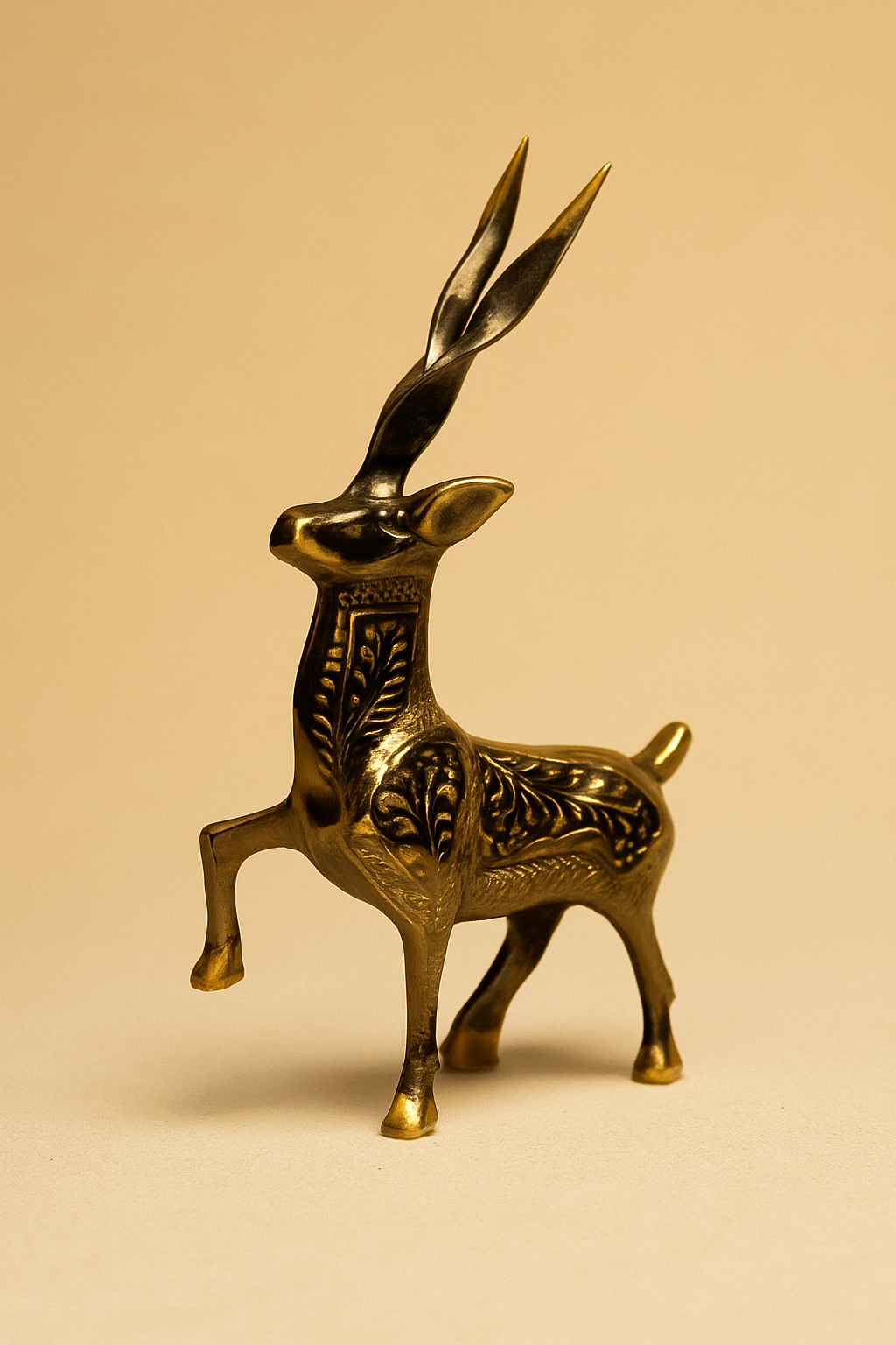 Regal Brass Mountain Markhor Figurine