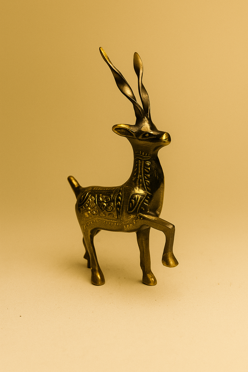 Regal Brass Mountain Markhor Figurine