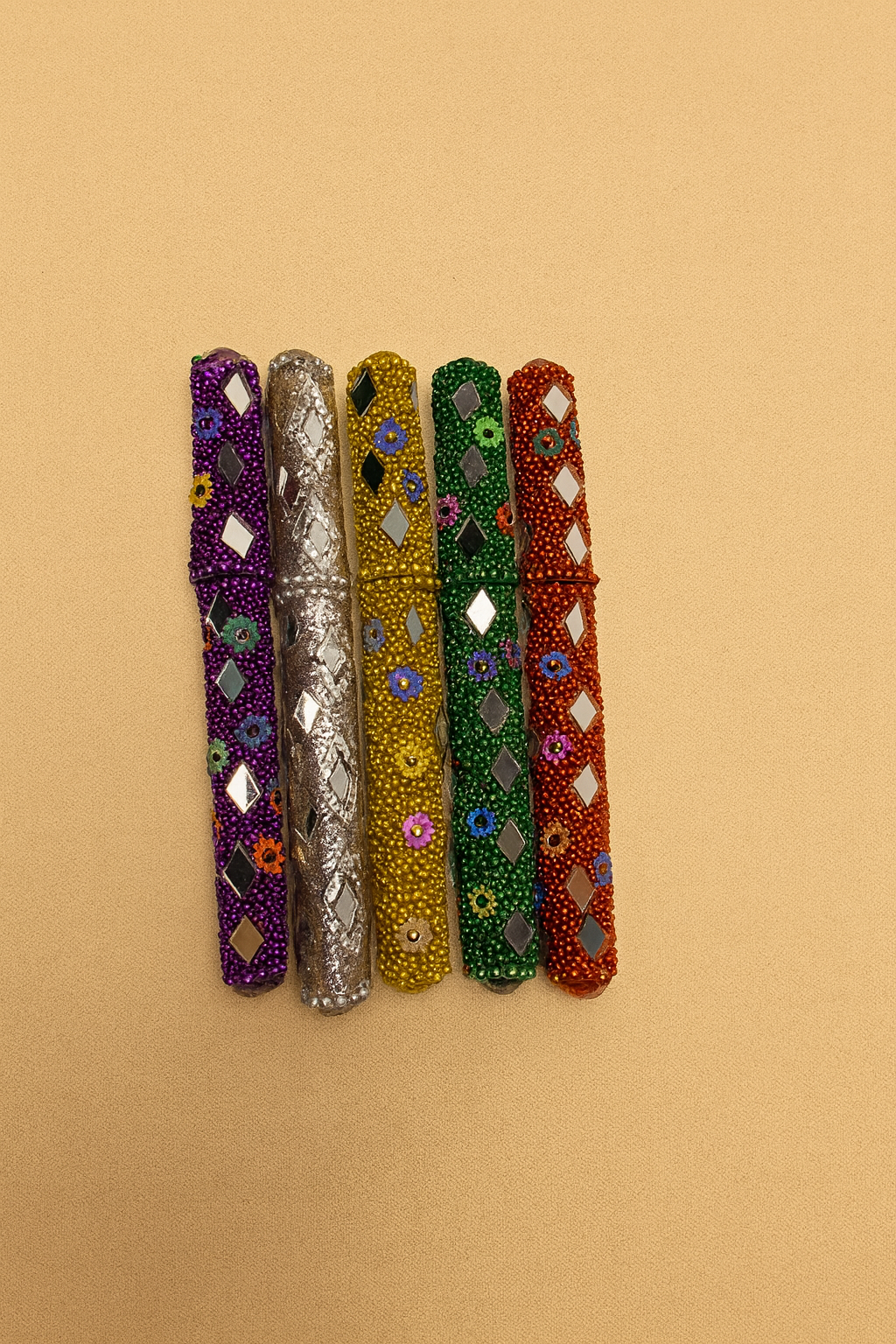 Handcrafted Beaded Ball Pen Set – 5 Colors