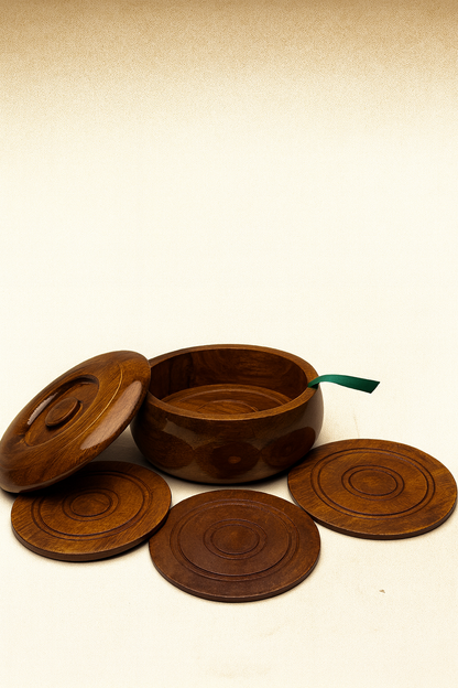 Wooden Coaster Set