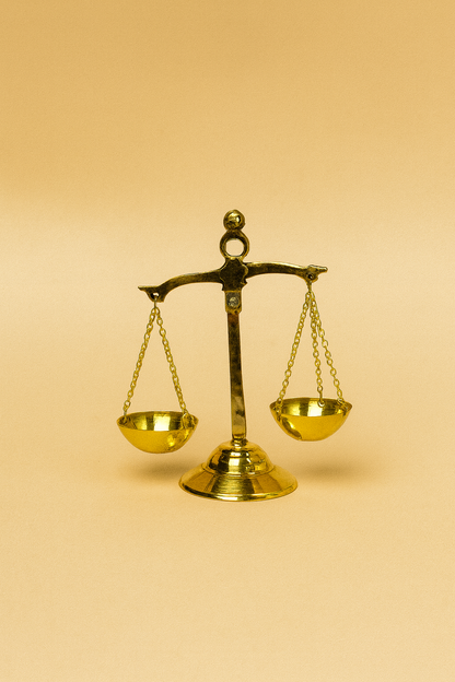 Elegant Brass Balance Scale