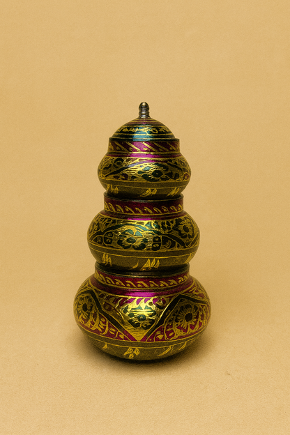 Royal Three-Tier Brass Jar