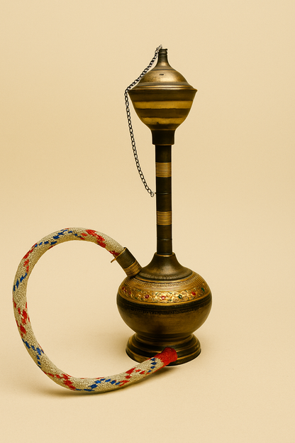 Jewel-Toned Mini Brass Hookah