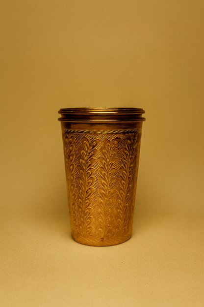 Hand-Engraved Copper Tumbler Trio (1 pc)