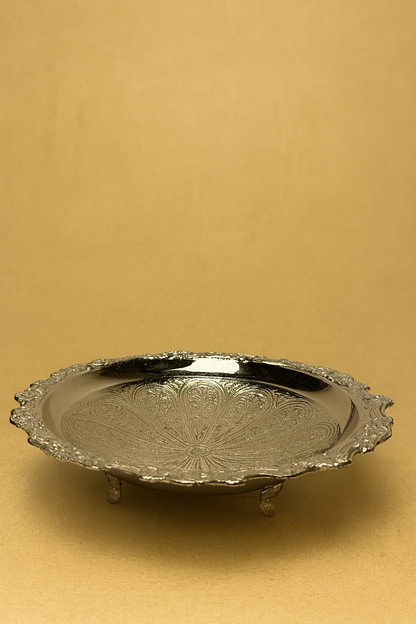 Elegant Brass Decorative Serving Tray