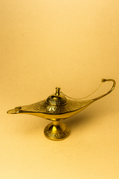 Colorful Brass Aladdin Lamp Showpiece