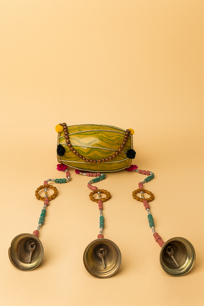 Handcrafted Decorative Dolki Wall Hanging with Bells