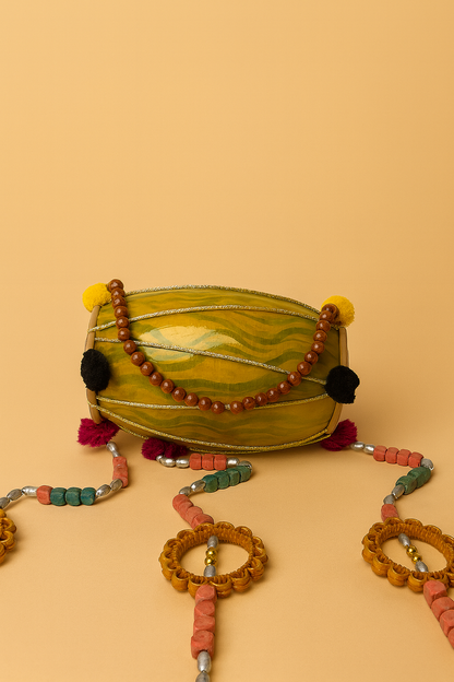 Handcrafted Decorative Dolki Wall Hanging with Bells
