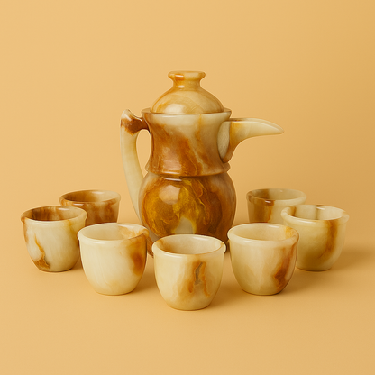 Onyx Arabic Coffee Set – 6 Cups