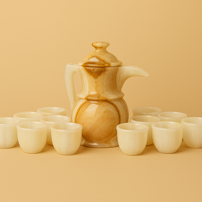 Onyx Arabian Coffee Set – 12 Cups