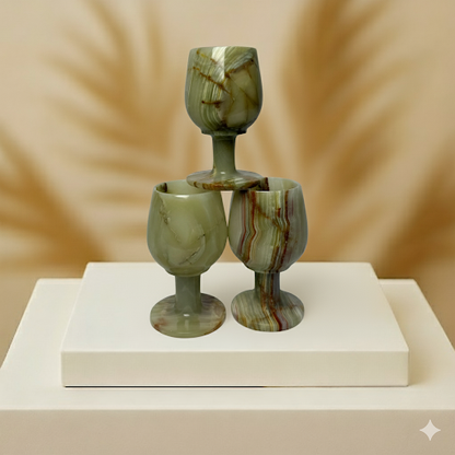 Enchanting Vine Glass stone onyx